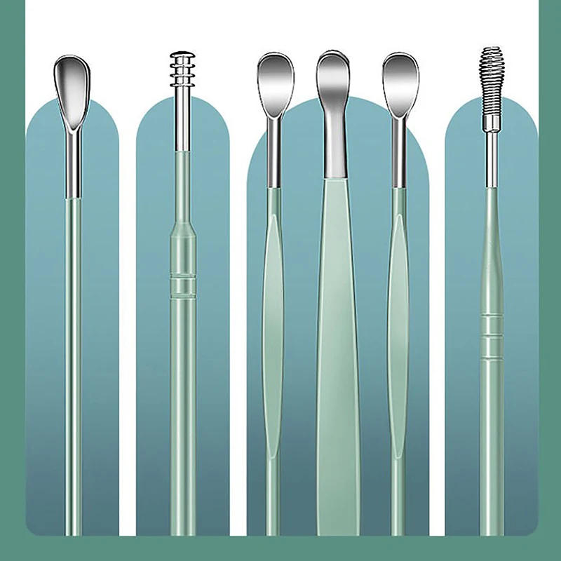 Description Picture 4 of item6PCS Ear Cleanser Spoon Health Care Earpick Ear Cleaner Wax Removal Tool Earpick Sticks Earwax Remover Curette Ear Pick Cleaning