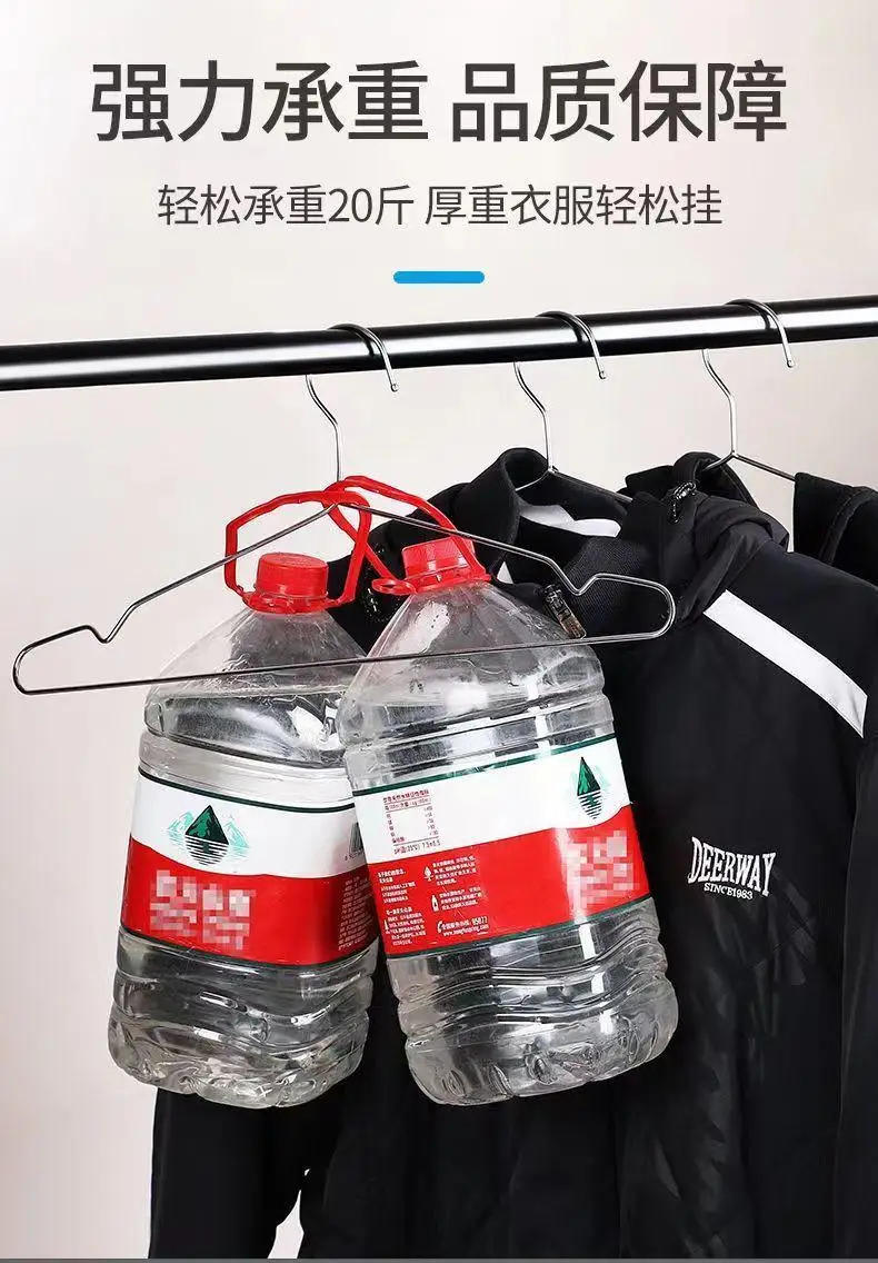 Description Picture 4 of item10-20pcs/set Stainless Steel Hanger Clip Model Clothes Hanger Drying Socks Artifact Socks Rack Household Hanger Thicken By 3mm