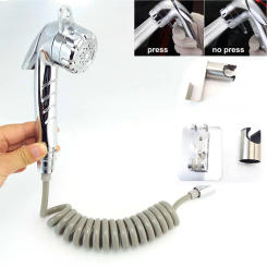 No press Handheld Toilet Bidet Sprayer Kit ABS Plastic Hand Anal Faucet Shower head for Bathroom women WC Self Cleaning a1