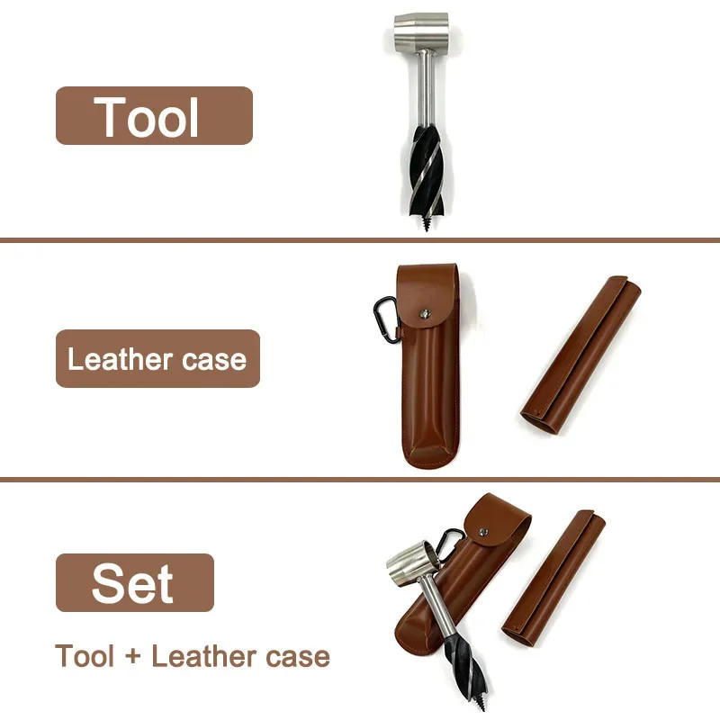 Description Picture 2 of itemAuger Wrench Outdoor Survival Hand Drill Survival Gear Tool Sports Jungle Crafts Camping Bushcraft Accessories