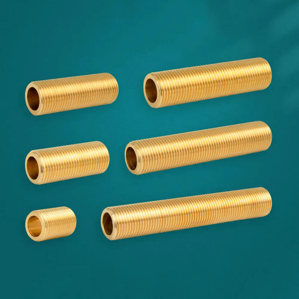 Description Picture 3 of itemLengthen Brass Pipe Hex Nipple Fitting Quick Coupler Adapter 1/8 1/4 1/2 3/4 BSP Full Thread Extension Water Oil Gas Connector