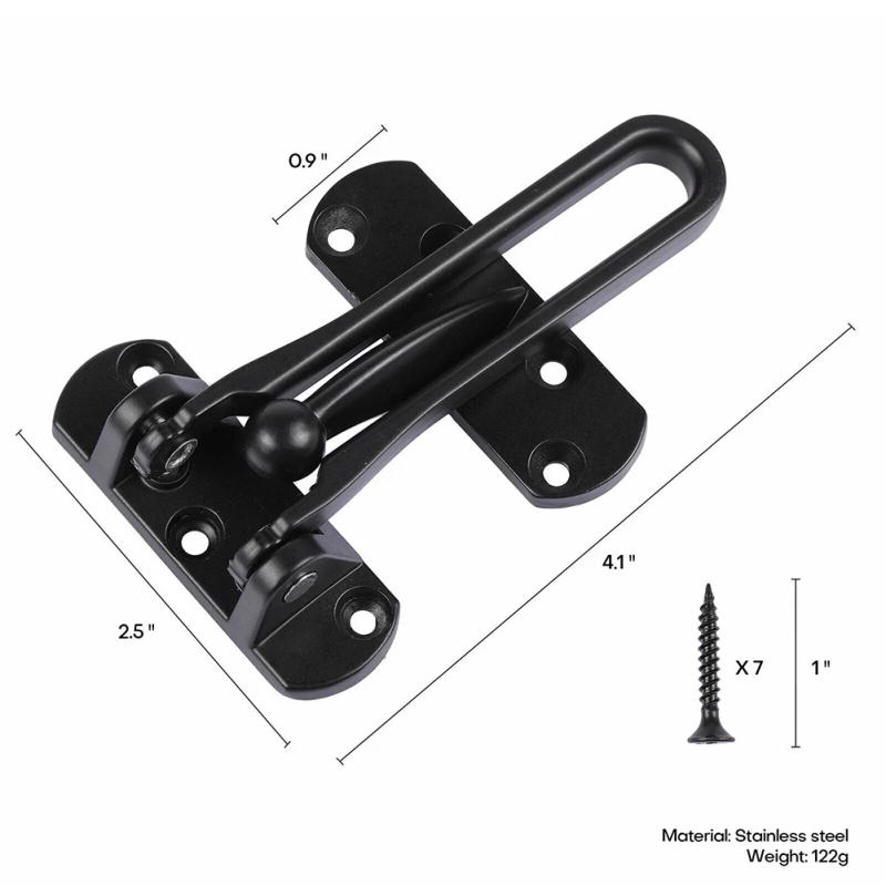 Description Picture 5 of itemInsurance Door Bolt Home Anti-theft Room Door Bar Door Buckle Lock Chain Safety Bedroom Hotel Anti-lock Buckle Lock Hardware