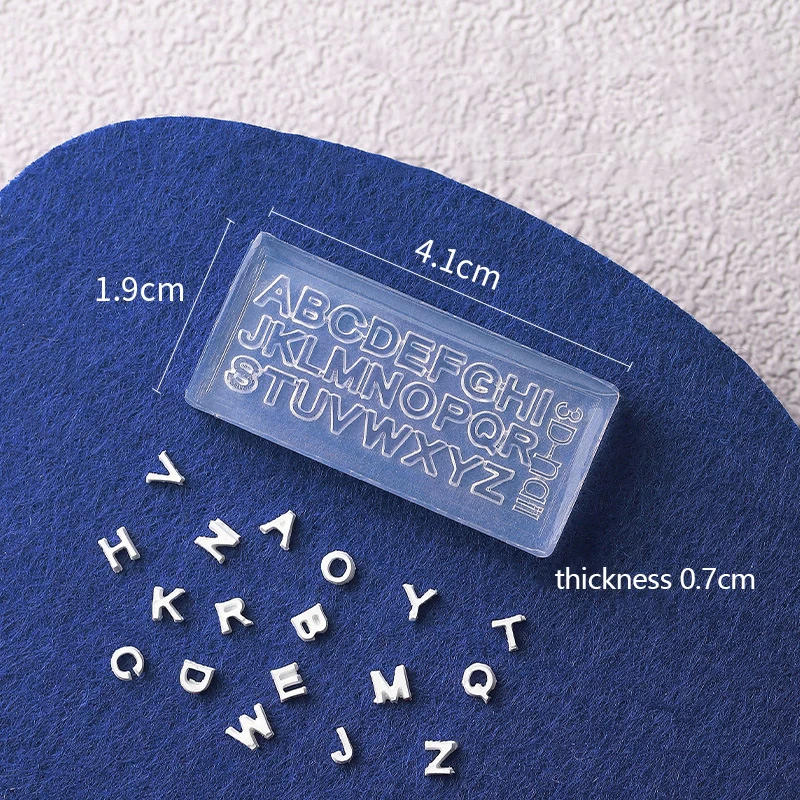 Description Picture 4 of item1Pc Letters 3D Acrylic Mold Nail Art Decorations Figure DIY Design Silicone Nail Art Templates Manicure Beauty Nails Art