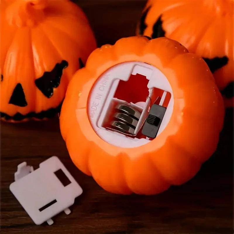 Description Picture 6 of itemHalloween LED Pumpkin 3D Lantern Fairy Lights Battery Power, Lighting Decoration for Halloween Easter Garden Houses Decor