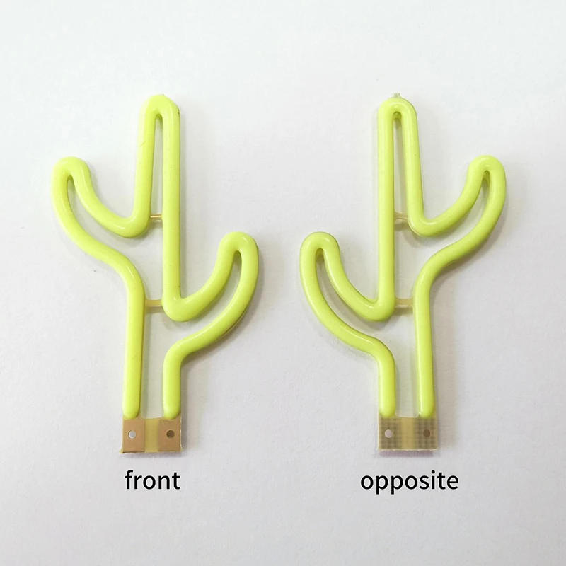 Description Picture 5 of item3V Cactus Shape Cartoon Pattern Flexible Filament Christmas Light Holiday Party Decoration Light DIY Bulb Accessories