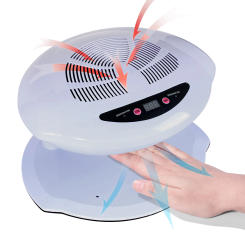 LULAA Air Nail Dryer 400W Intelligent Automatic Sensor Hot & Cold Air Nail Polish Drying Fan Manicure Tool Both Hands Feet Use