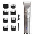 1Set Professional Hair Clipper Men Haircut Ceramic Blade Shave Hair Clipper Silver