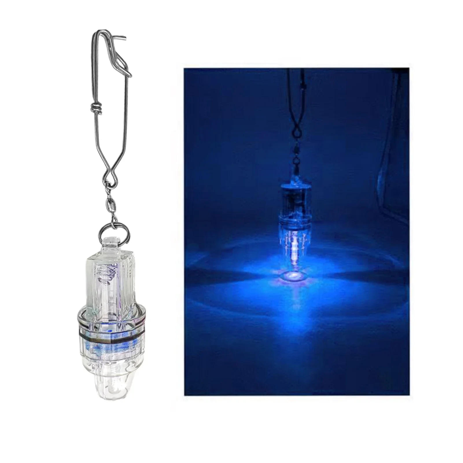 Description Picture 4 of item2pcs Fishing Lure Light LED Waterproof Fishing Light Attractants Deep Drop Fishing Lamp Bait Lure Equipment Accessories