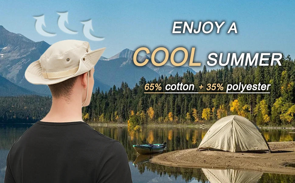 Description Picture 3 of itemUPF 50+ Sun Protection Hat for Anglers Foldable Breathable Quick Dry Windproof Men's Women's Bucket Boonie Safari Fishing Hat