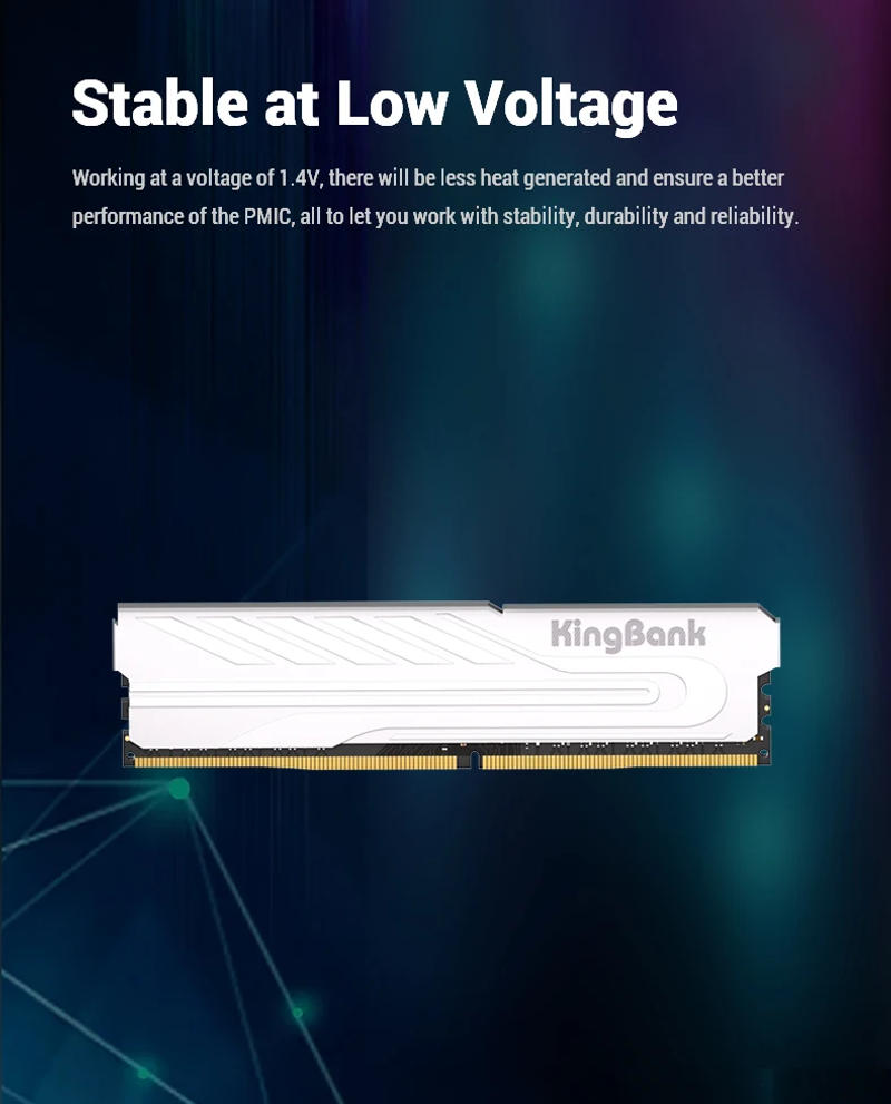 Description Picture 6 of itemKingBank DDR5 32GB 16GB 6400MHz 16GBX2 New Dimm XMP3.0 Desktop Gaming Memoria Rams Granules of Hynix A die