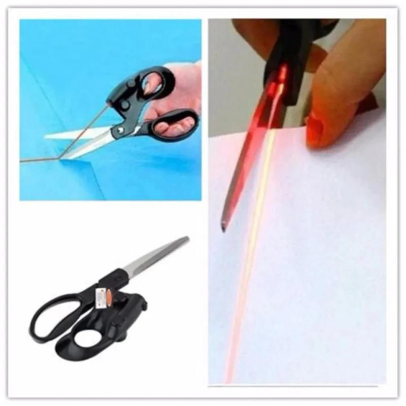 Description Picture 6 of itemLaser Guided Fabric Scissors Trimmer Sewing Cut Straight Fast Paper Craft For home Crafts Wrapping Gifts Fabric Sewing Cut