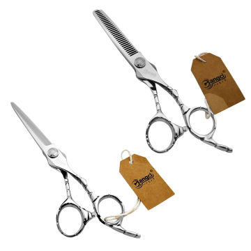 Hair Cutting Scissors Set Stainless Steel Professional 6 Inch Customized LOGO Barber Hairdressing Hair Shears Scissors Kit
