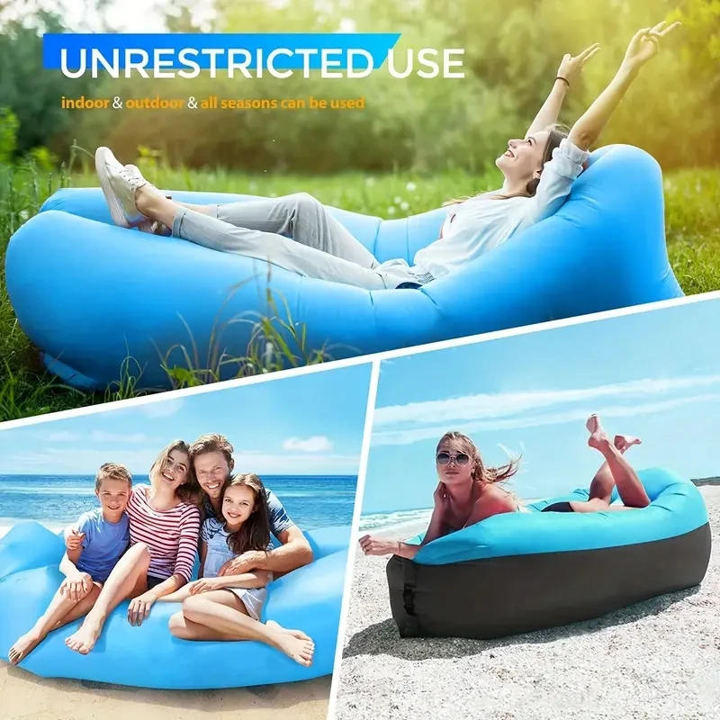 Description Picture 2 of itemSofa Outdoor Inflatable Sofa Beach Inflatable Sleeping Bag Foldable Inflatable Bed Camping Bed Air Mattress Camping Equipment