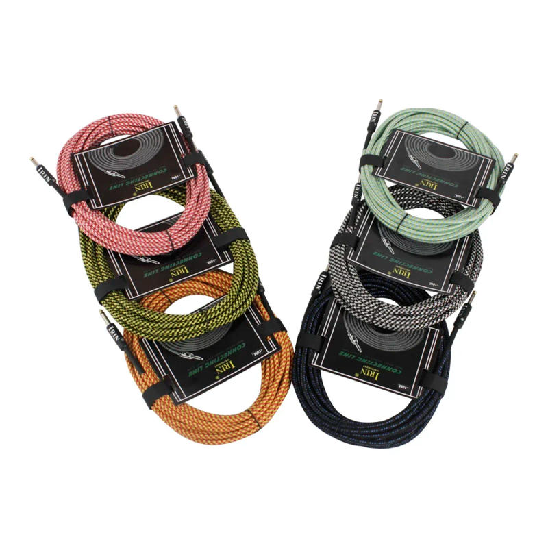 Description Picture 4 of itemIRIN 3M/6M/10M Audio Cable 6.5mm Plug No Noise Audio Wire Cord Musical Instrument Accessories Parts for Electric Guitar Bass