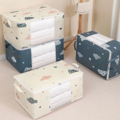 Non-Woven Fabric Quilt Storage Bag Wardrobe Clothes Organizer Blanket Organizer in Cabinets Cubes Duvet Storage Cover