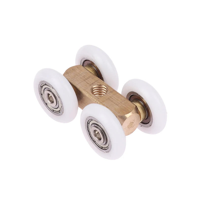 Description Picture 3 of itemShower Brass Four Wheel Suspension Pulley Roller For Bathroom Glass Sliding Door Waterproof Bearing Crane Toilet Door