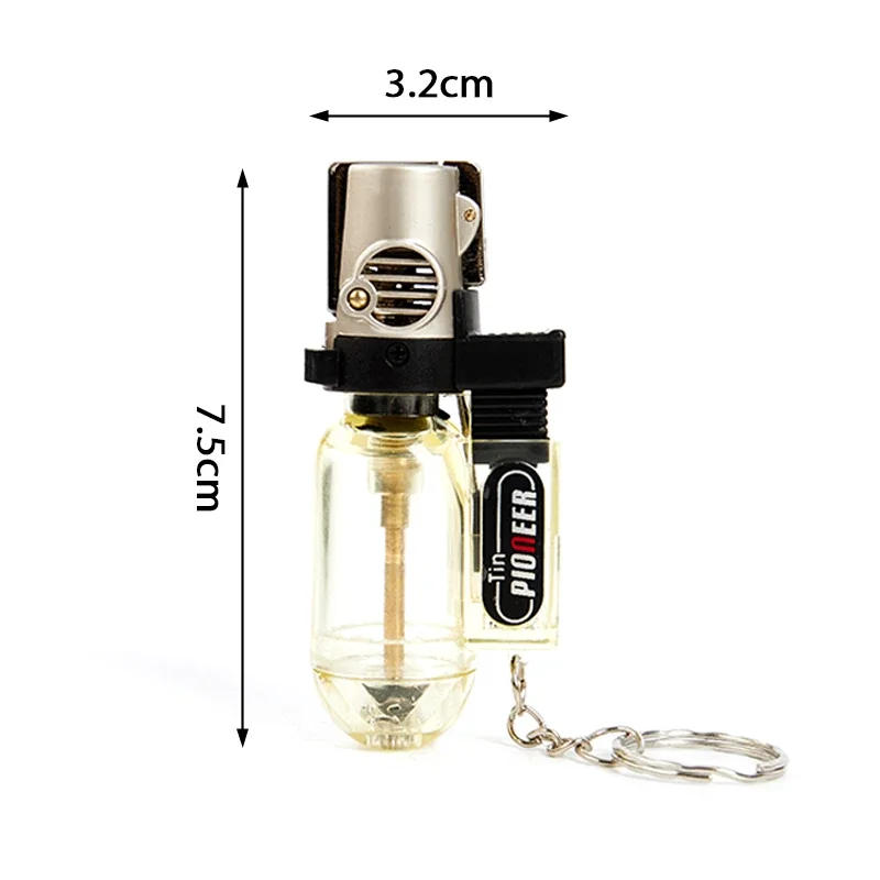 Description Picture 3 of item2024 Windproof Jet Flame Butane Gas Lighter Barbecue Flame Ignition Tool Portable Kitchen Outdoor Survival Cigarette Accessories
