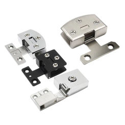 Zinc Alloy Glass Door Clamp Display Cabinet Hinge Multifunctional Hinge Protector Holder Furniture Accessories Hardware