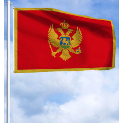60×90 90x150 120×180CM Montenegro Montenegrin Emblem Flag Polyester Printed Banner Tapestry For Decor