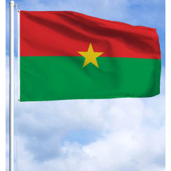 60×90 90x150 120×180CM Burkina Faso Emblem Flag Polyester Printed Banner Tapestry For Decor