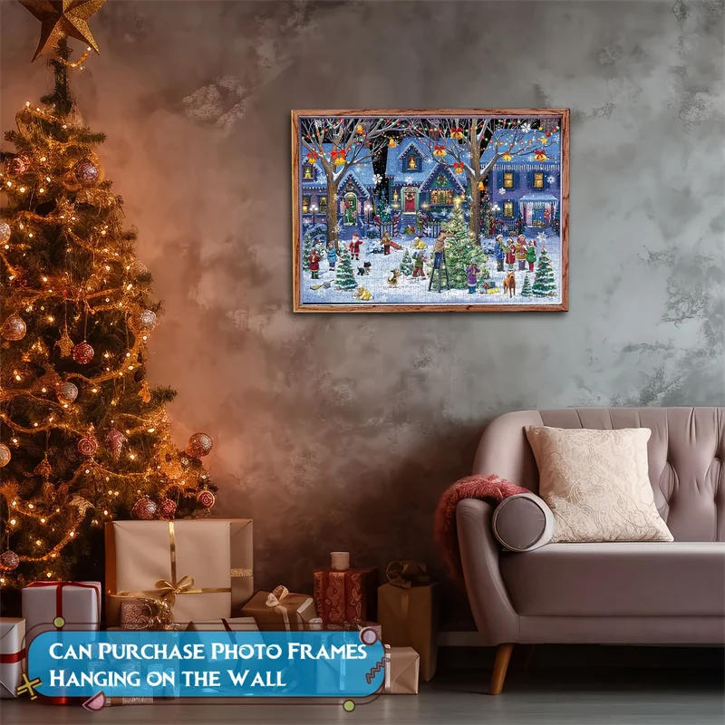 Description Picture 5 of itemChristmas Decorations 2024 Advent Calendar Jigsaw Puzzles Xmas Countdown Gift 24 Parts 1008 Pieces Jigsaw Puzzles Gift