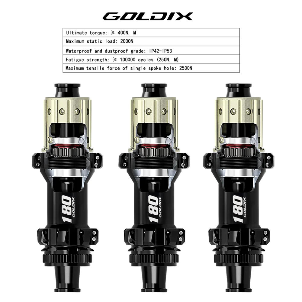 Description Picture 2 of itemGOLDIX M180 BOOST central lock28H EXP52T ratchet mountain bike hub suitable for SHIMANO and SRAM 11/12 speed bicycle accessories