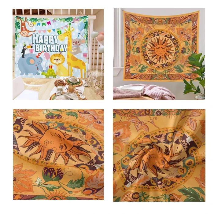 Description Picture 6 of itemNew Year Flower Window Photography Background Customized Red Lantern Birthday Wedding Party Decoration Photo Studio Photo Props