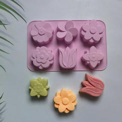 kinds Flower Silicone Molds Different Flower-shaped Baking Molds Suitable for Soap and Candle Making Cake Chocolate mould