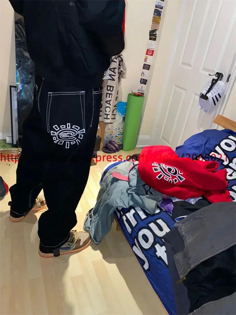 Description Picture 3 of itemAlways Do What You Should Do Jeans Men Women 1:1 Best Quality ADWYSD High Street Hip Hop Denim Pants