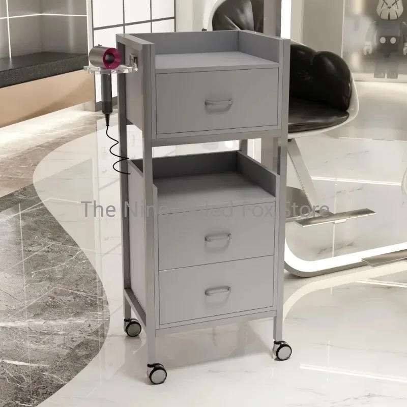 Description Picture 5 of itemBeauty Salon Tray Auxiliary Car Wheels Cleaning Cart Professional Furniture Hairdresser Aesthetic Carrello Reception Barber