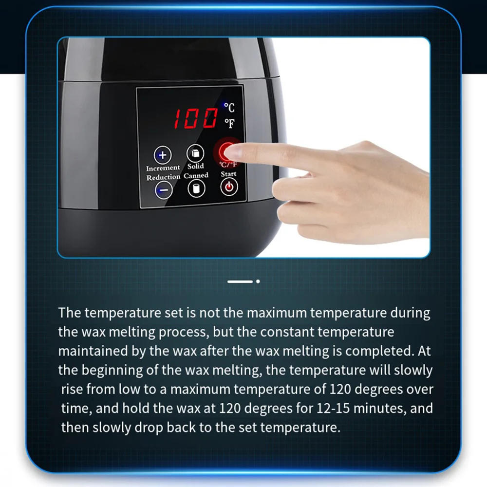 Description Picture 3 of itemWaxing Kit for Women Men Digital Wax Kit Suit for Sensitive Skin/Full Body/Bikini Painless Hair Removal Hard Wax Kit for Home