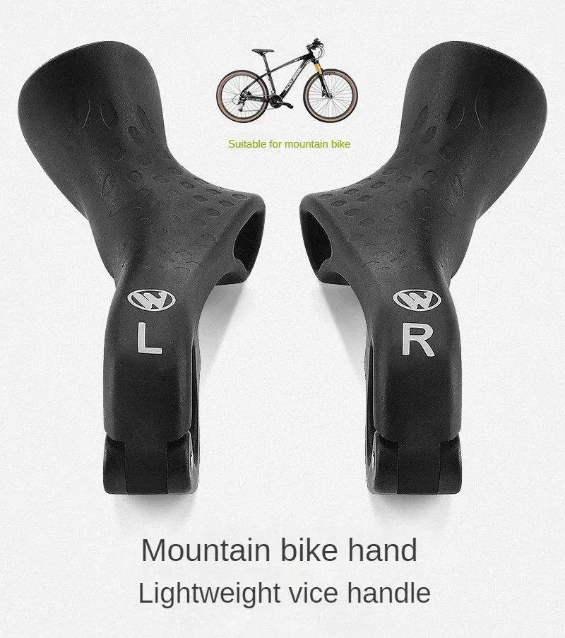 Description Picture 2 of itemMTB Bicycle Bar ends Ergonomic Design Mountain Bike Handlebar 22.2mm Nylon Inner Handle Bar Grips MTB Cover Handle