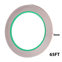 3-10mm 65FT Double Conductive Copper Foil Tape EMI Shielding Tape Snail Tape Stain Glass Home Appliance DIY Copper Tape