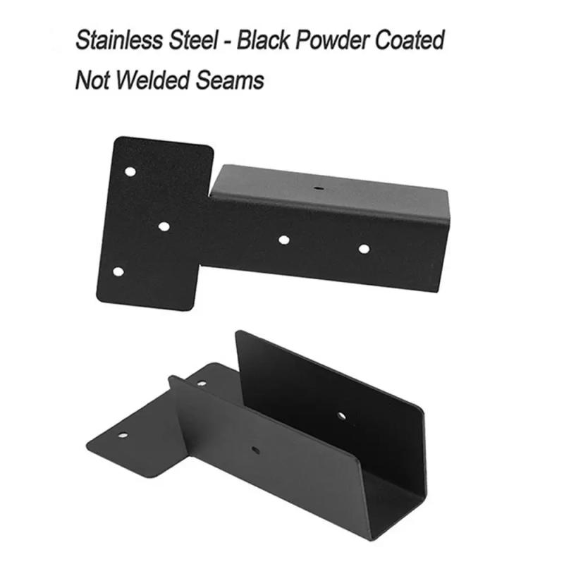 Description Picture 6 of itemWood Pergola Kit 4pcs Metal Pergola Upper Mount Brackets With 28 Screws Woodwork Pergola Kit Heavy Duty For Garden Furniture