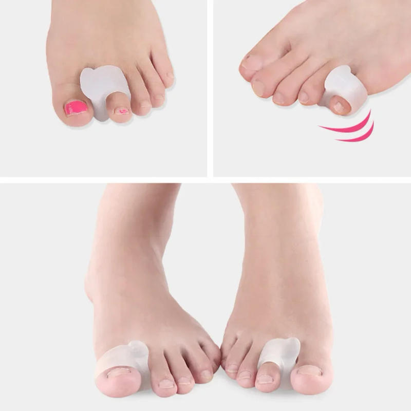 Description Picture 2 of item1 Pair Toe Separators Toe Silicone Bunion Guard Foot Care Orthopedic Finger Toe Separator Correction Pad Foot Care Tool
