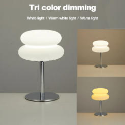 mushroom table lamp Nordic French cream table lamp USB plug 9-level dimming bedroom bedside lamp