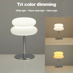 mushroom table lamp Nordic  French cream table lamp USB plug 9-level dimming bedroom bedside lamp