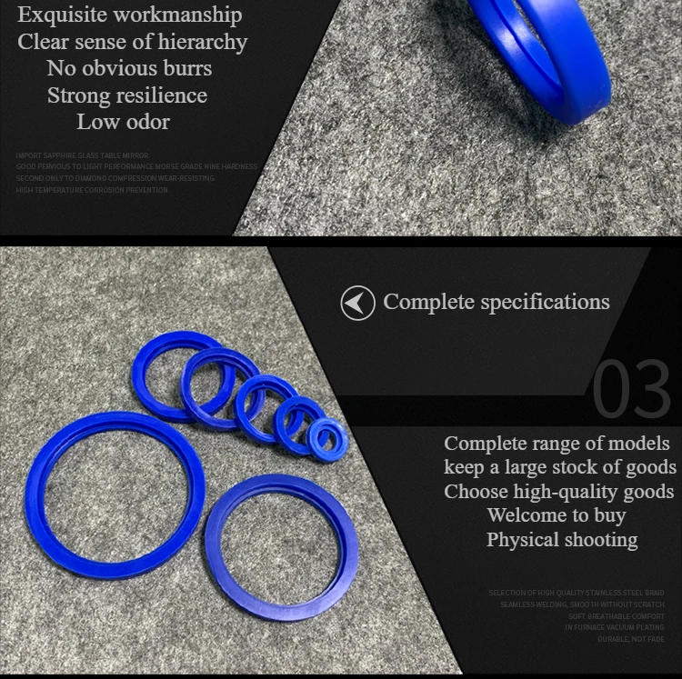 Description Picture 6 of item13.5mm-204mm SMS Silicone Rubber Joint Sealing Ring  Blue/white  Union Gasket Sanitary Grade Union Gasket