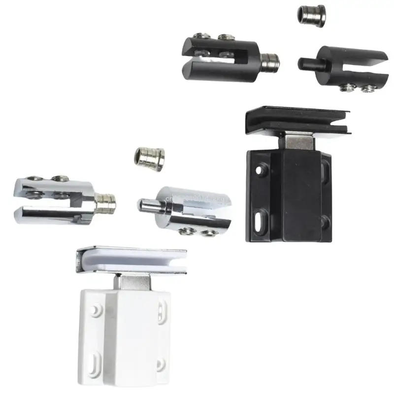 Description Picture 2 of itemGlass Door Pivots Hinges with Single Swinging Motion Top & Bottom Mount Brass Single Door Top & Bottom Pivots Hinges set