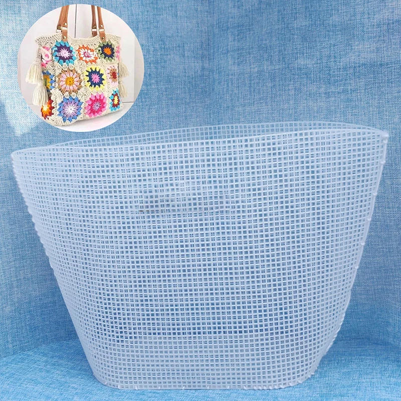 Description Picture 2 of itemEmbroidery Bucket Bag Auxiliary Knitting Sewing Weaving Plastic Mesh Sheet for DIY Accessories Handmade Easy Knit Helper