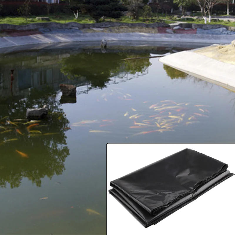 Description Picture 3 of itemWaterproof Black Fish Pond Liner Cloth Home Pool Reinforced HDPE Heavy Landscaping Pool Garden Pond Liners Cloth For Basin Lake