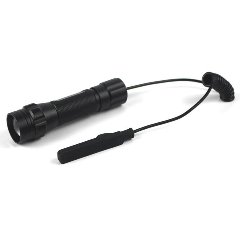 Description Picture 5 of itemGreen Tactical Waterproof Led Flashlight Zoomable Hunting Lantern+Rifle Scope Airsoft Mount Clip+Remote Switch+18650+USB Charger