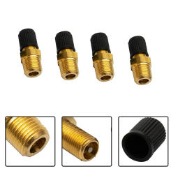 High Quality Useful Tank Fill Valves 4Pcs 1/8 Inch NPT Accessories Air Compressor Connectors Nickel Plated Parts Tools