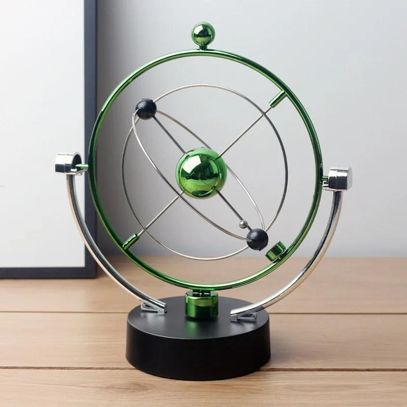 Description Picture 4 of itemNewton Pendulum Ball Balance Ball Rotating Perpetual Motion Physical Science Pendulum Toy Physics Tumbler Craft Home Decoration
