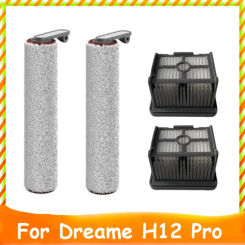 4Pcs Parts for Dreame H12 Pro Washing Floor Machine Vacuum Cleaner Accessories Washable Hepa Filter Main Roller Brush