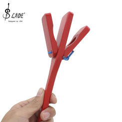 SLADE Wooden Hand Operated Castanets Orff Toy Percussion Instrument Suitable for children's music enlightenment Red Castanets