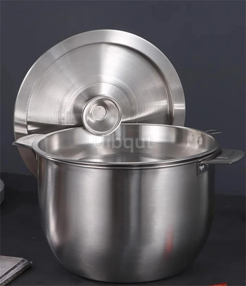Description Picture 5 of itemFlat cover wok lid cover Cookware Round Stainless Steel Glass Lid For Frying Pan Cooking Pot Wok With Knob Kitchen food lid