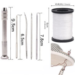 Leather Sewing Awl Set Replaceable Multifunctional Shoes Repair Tool Kit Punch Stitching Needles DIY Sewing Leathercraft