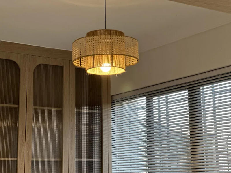 Description Picture 3 of itemVintage Wabi Sabi Handmade Hemp Rope Chandelier B&B Restaurant Bar Cafe Dining Room Led Pendant Lights Hanging Lamp Fixture