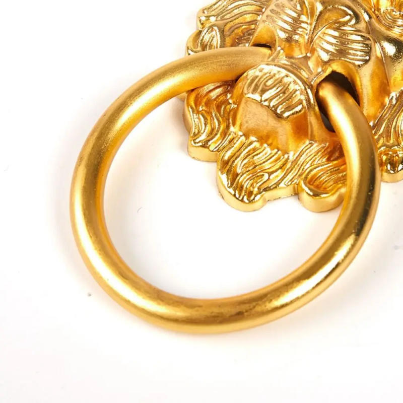 Description Picture 5 of itemNew Antique Lion Head Door Handle Decorative Pull Home Hardware Kitchen Cabinet Handles Zinc Alloy Multifunctional Drawer Knobs